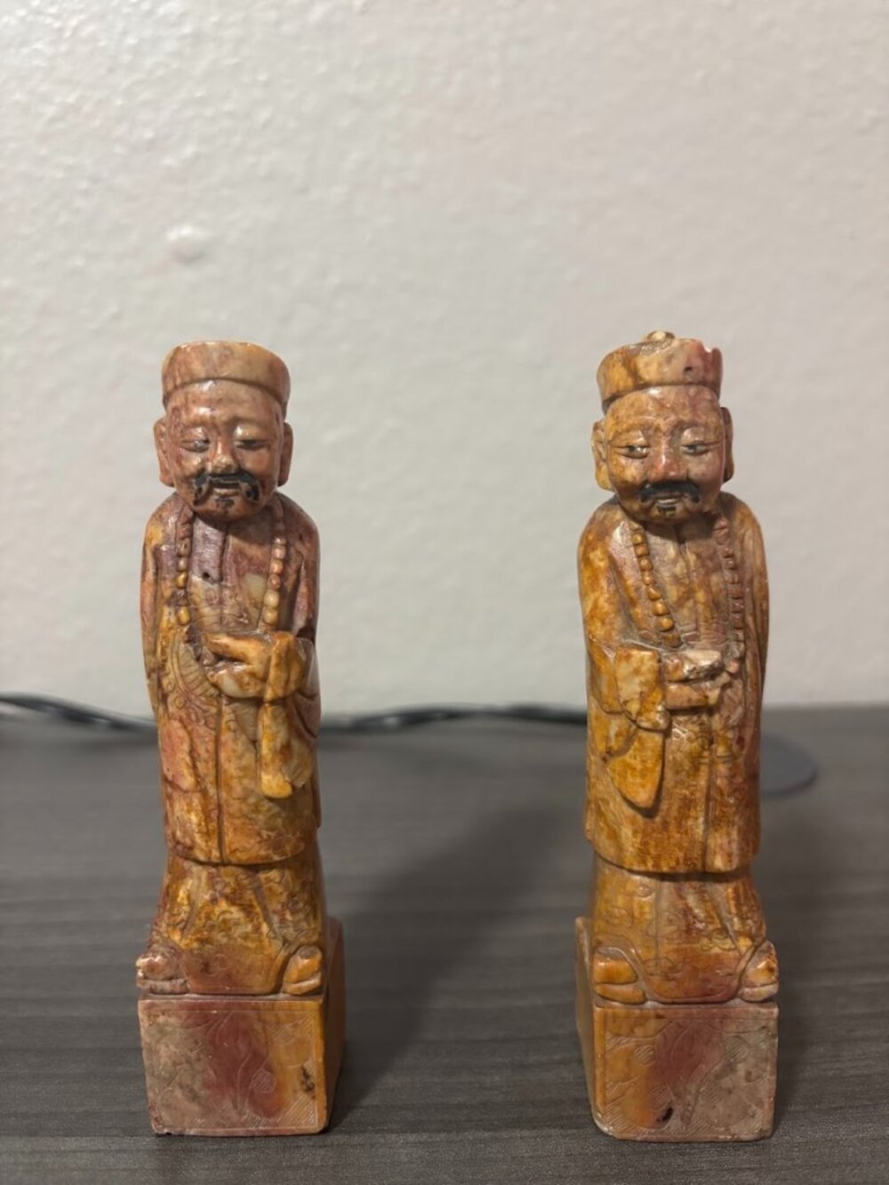 Vintage Hand-Carved Unique Asian Oriental Art Man Sage Wise Very Old Piece